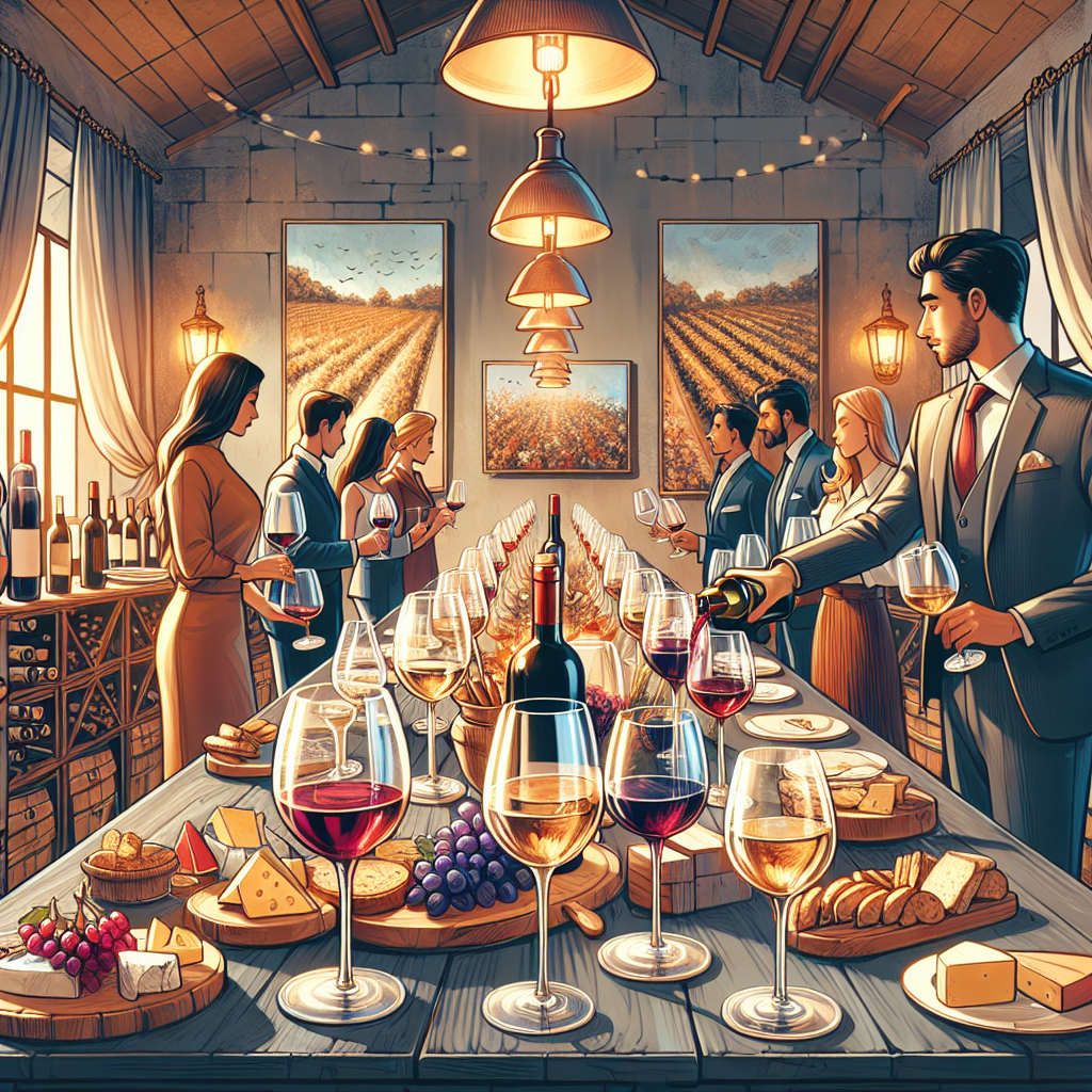 Wine tasting party decor