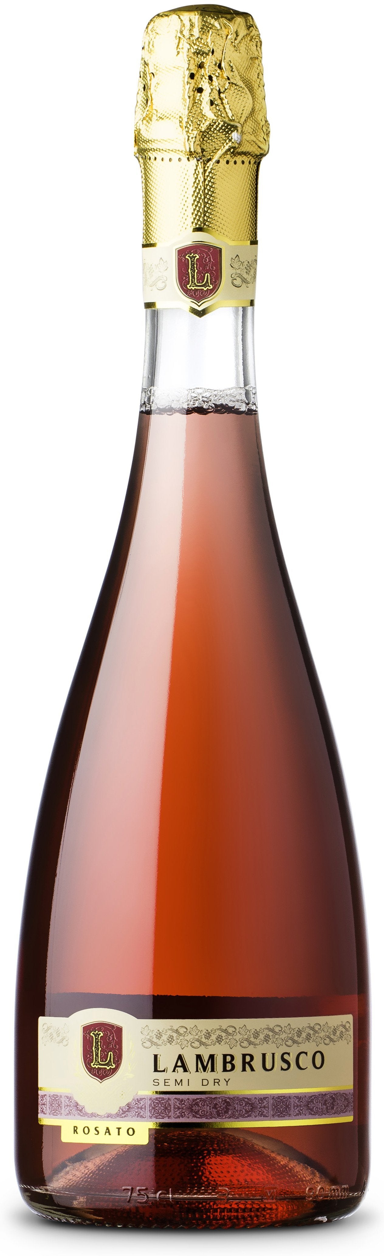 Lambrusco sweet red wine bottle