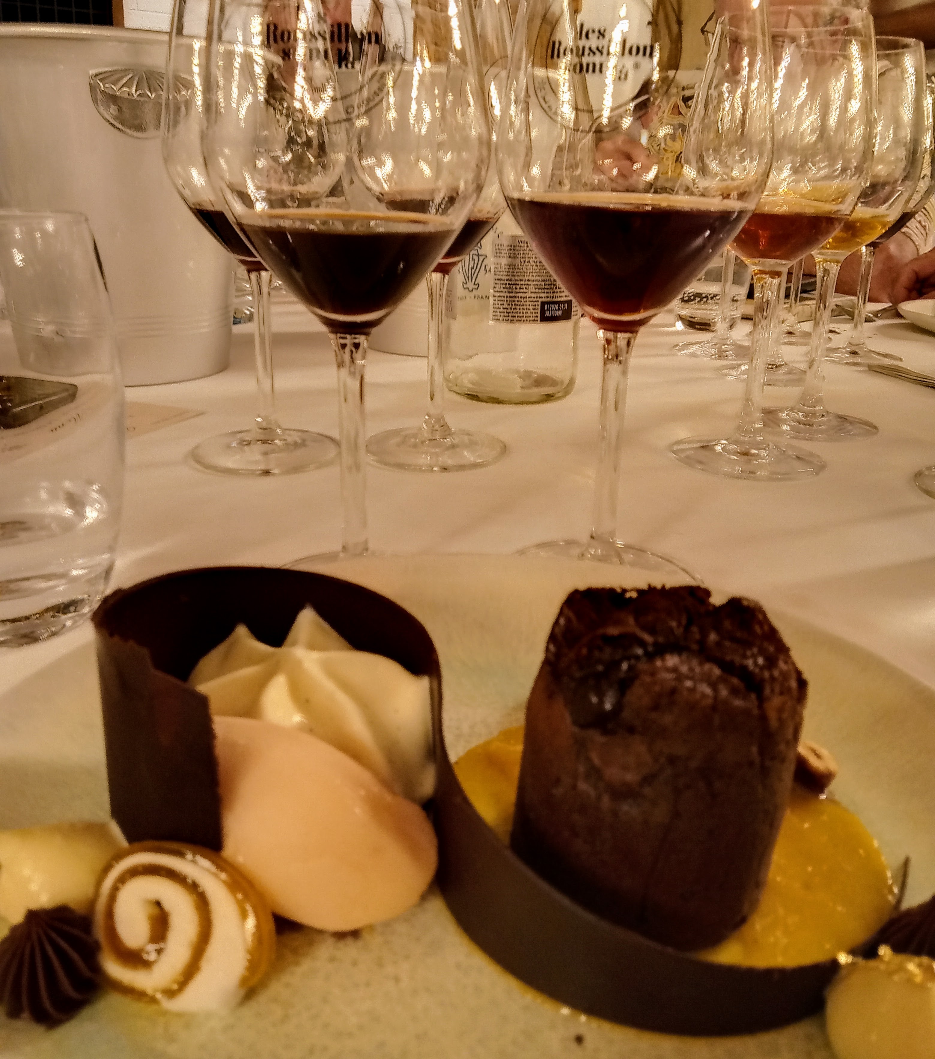 Maury sweet red wine bottle