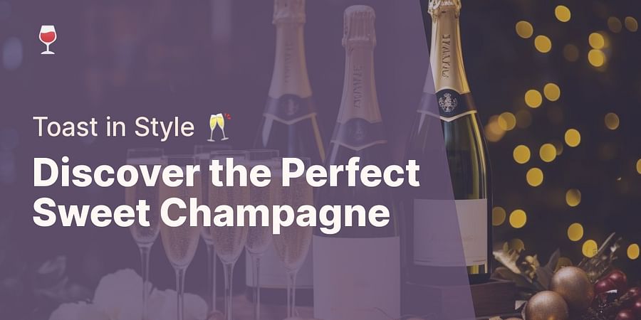 Discover the Perfect Sweet Champagne - Toast in Style 🥂