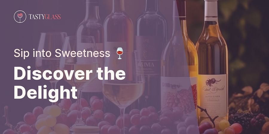 Discover the Delight - Sip into Sweetness 🍷
