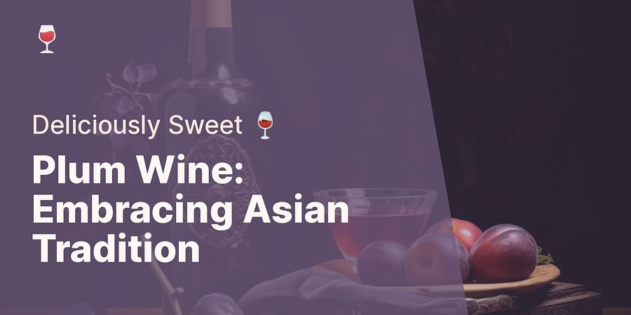 Plum Wine: Embracing Asian Tradition - Deliciously Sweet 🍷