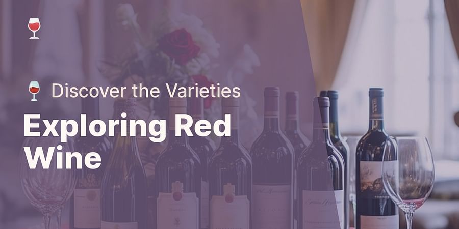Exploring Red Wine - 🍷 Discover the Varieties