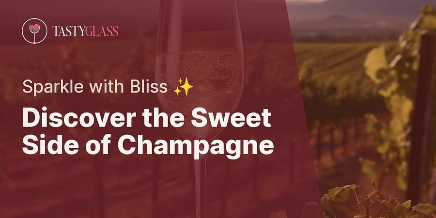 Discover the Sweet Side of Champagne - Sparkle with Bliss ✨