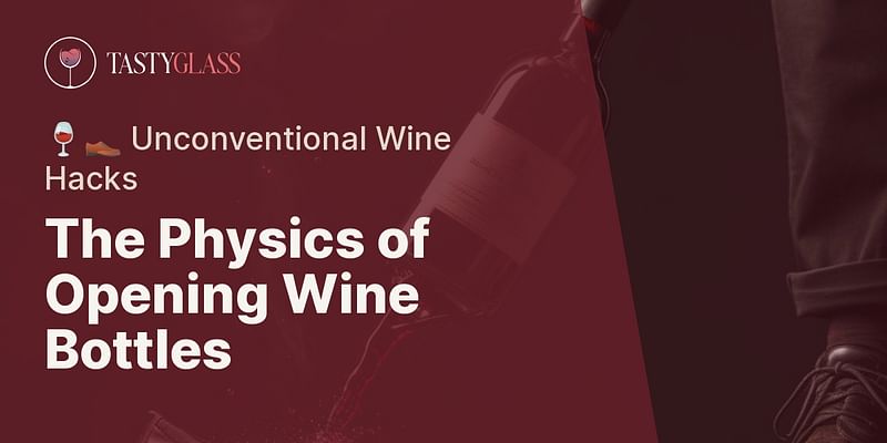 The Physics of Opening Wine Bottles - 🍷👞 Unconventional Wine Hacks