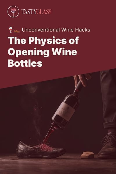 The Physics of Opening Wine Bottles - 🍷👞 Unconventional Wine Hacks