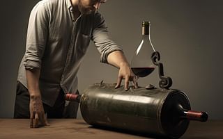 How can you open a 6-liter wine bottle?